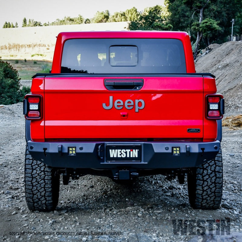Westin 2020 Jeep Gladiator w/Sensors WJ2 Rear Bumper w/Sensor - Textured Black