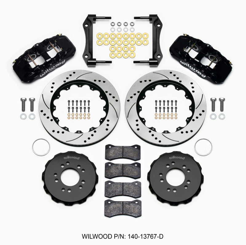 Wilwood AERO6 Front Hat Kit 14.00 Drilled 1964-1970 Ford Mustang w/ DSE Suspension