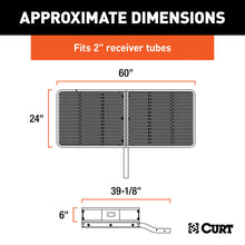 Load image into Gallery viewer, Curt 60in x 24in Basket-Style Cargo Carrier (Fixed 2in Shank)