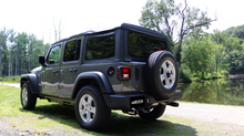 Load image into Gallery viewer, Corsa 2018-2025 Jeep Wrangler JL 2.5in Dual Rear Exit Black Tips Touring Axle-Back Exhaust