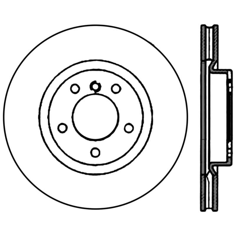 Stoptech 95-99 BMW M3 / 98-02 BMW Z3 Right Front Premium High Carbon CRYO STOP Rotor