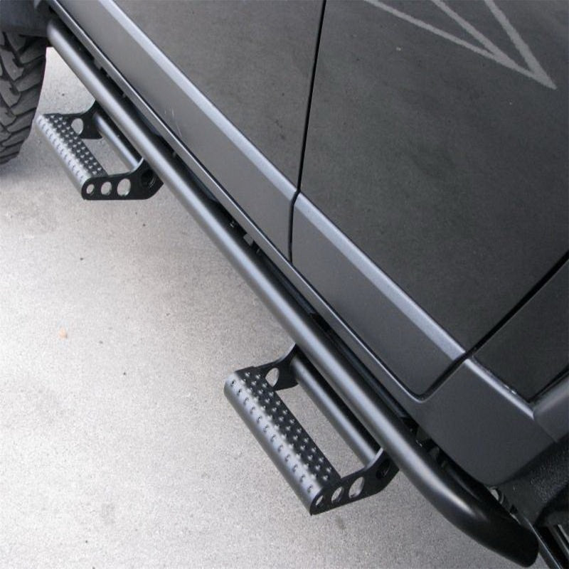 N-Fab RKR Rails 07-17 Toyota Tundra CrewMax - Tex. Black - 1.75in