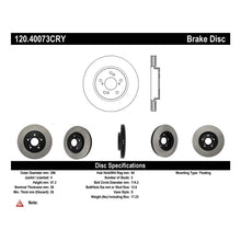 Load image into Gallery viewer, Stoptech 07-12 Acura RDX Front Premium Cryo Rotor