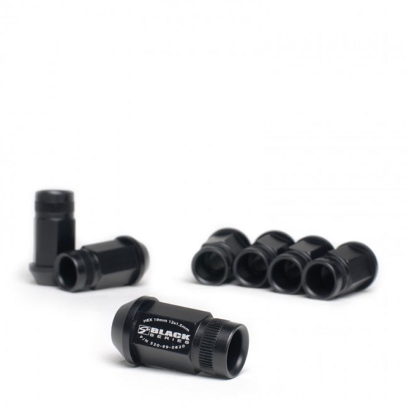 Skunk2 12 x 1.5 Forged Lug Nut Set (Black Series) (20 Pcs.)