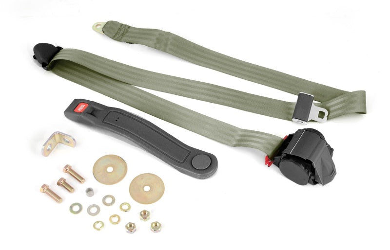 Omix 3-Point Seat Belt Olive Retractable Universal