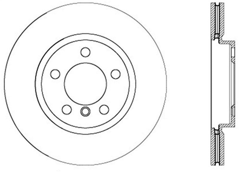 Centric 11-16 Mini Countryman Premium Front CryoStop Brake Rotor