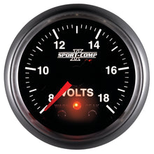 Load image into Gallery viewer, Autometer Sport-Comp II 2-1/16in Digital Voltometer Gauge - 18V