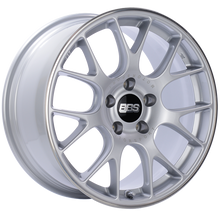 Load image into Gallery viewer, BBS CH-R 18x9 5x120 ET44 Brilliant Silver Polished Rim Protector Wheel -82mm PFS/Clip Required