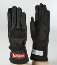 Load image into Gallery viewer, RaceQuip Black 2-Layer SFI-5 Glove Kid - Xsm K7
