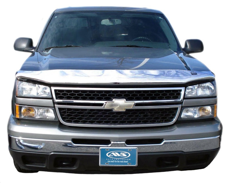 AVS 05-06 Chevy Silverado 2500 High Profile Hood Shield - Chrome