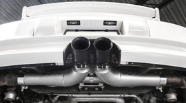 SOUL 06-11 Porsche 997 / 997.2 GT3 Center Muffler Bypass Exhaust - 3.5in Black Double Wall Tips