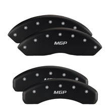 Load image into Gallery viewer, MGP 4 Caliper Covers Engraved Front &amp; Rear Bowtie Red finish silver ch