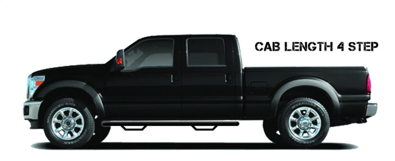 N-Fab Nerf Step 2017 Chevy-GMC 2500/3500 Double Cab - Gloss Black - Cab Length - 3in