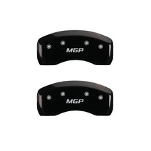 Load image into Gallery viewer, MGP 4 Caliper Covers Engraved Front &amp; Rear MGP Black Finish Silver Characters 2011 Kia Optima