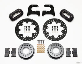 Wilwood Forged Dynalite Rear Drag Kit Drilled Rotor Mopar/Dana 2.50in Off w/Snap Ring Bearing