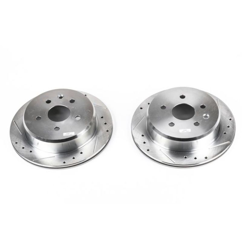 Power Stop 92-98 Lexus SC300 Rear Evolution Drilled & Slotted Rotors - Pair