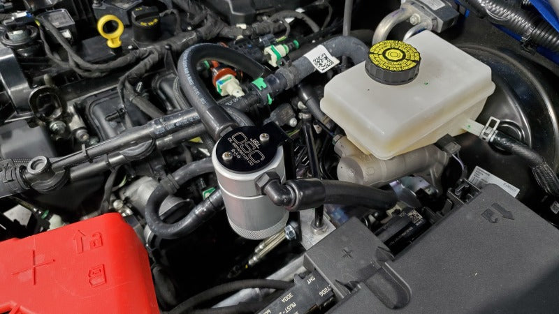 J&amp;L 2021.5-2024 Ford Bronco 2.3L EcoBoost Oil Separator 3.0 Passenger Side - Clear Anodized