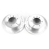 Power Stop 92-00 Mitsubishi Montero Rear Evolution Drilled & Slotted Rotors - Pair