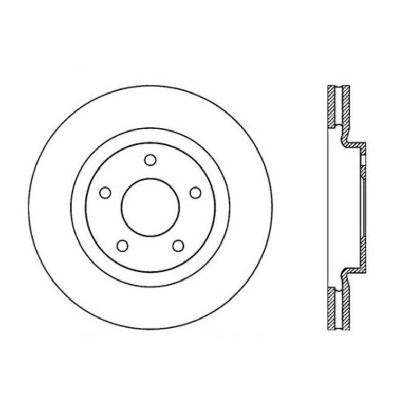 Stoptech 07-17 Jeep Compass/Patriot Front Premium Cryostop Brake Rotor