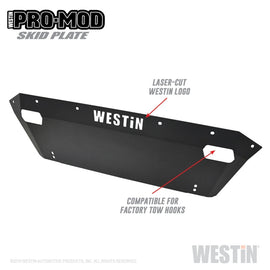 Westin 2019 Dodge Ram 1500 ( Excludes 1500 Classic & Rebel Models ) Pro-Mod Skid Plate - Text. Blk
