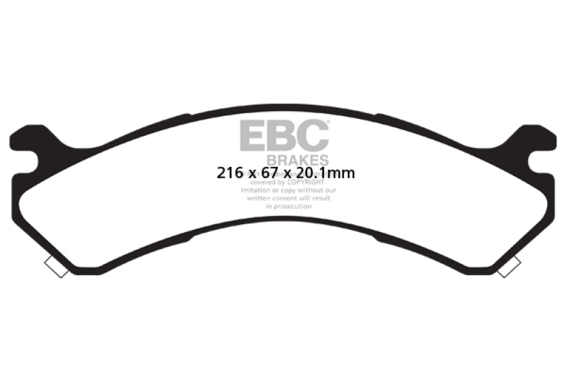 EBC 01-05 Chevrolet Silverado 3500 (2WD) Yellowstuff Rear Brake Pads