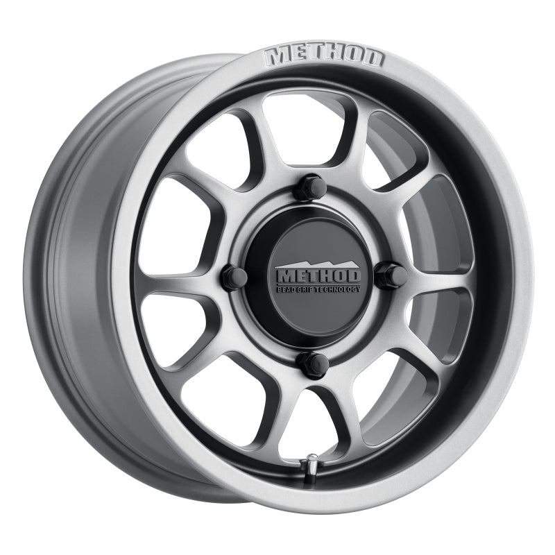 Method MR409 Bead Grip 14x7 / 4+3/13mm Offset / 4x156 / 132mm CB Steel Grey Wheel