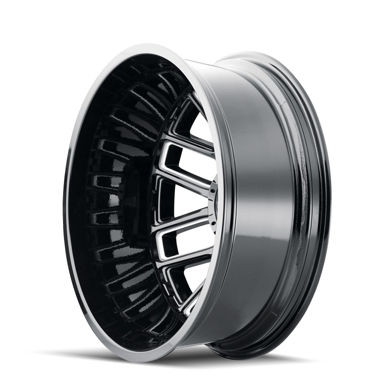 Mayhem 8107D Cogent Dually 20x8.25/8x170 BP/-232mm Offset/124.9mm Hub Black w/ Milled Spokes Wheel