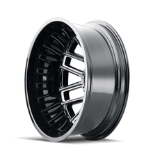 Load image into Gallery viewer, Mayhem 8107D Cogent Dually 20x8.25/8x170 BP/-232mm Offset/124.9mm Hub Black w/ Milled Spokes Wheel