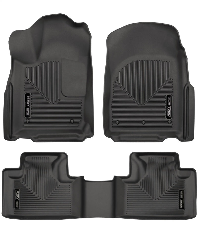 Husky Liners 16-22 Dodge Durango Weatherbeater Black Front & 2nd Seat Floor Liners - GTR Auto