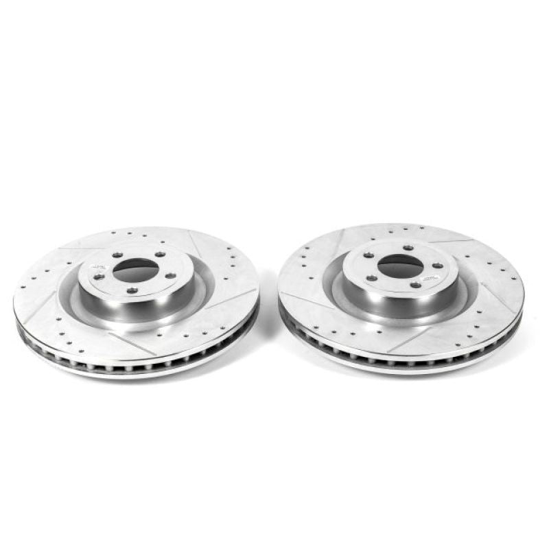 Power Stop 15-22 Ford Mustang Front Drilled & Slotted Rotor - Pair