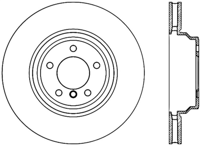 Stoptech 07-09 BMW 335 Series Front Premium High Carbon Cryo Brake Rotor