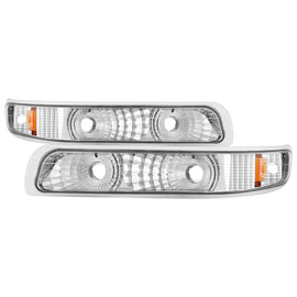 xTune Chevy Silverado 99-02 / Chevy Suburban/Tahoe 00-06 Amber Bumper Lights Euro CBL-JH-CS99-AM-E