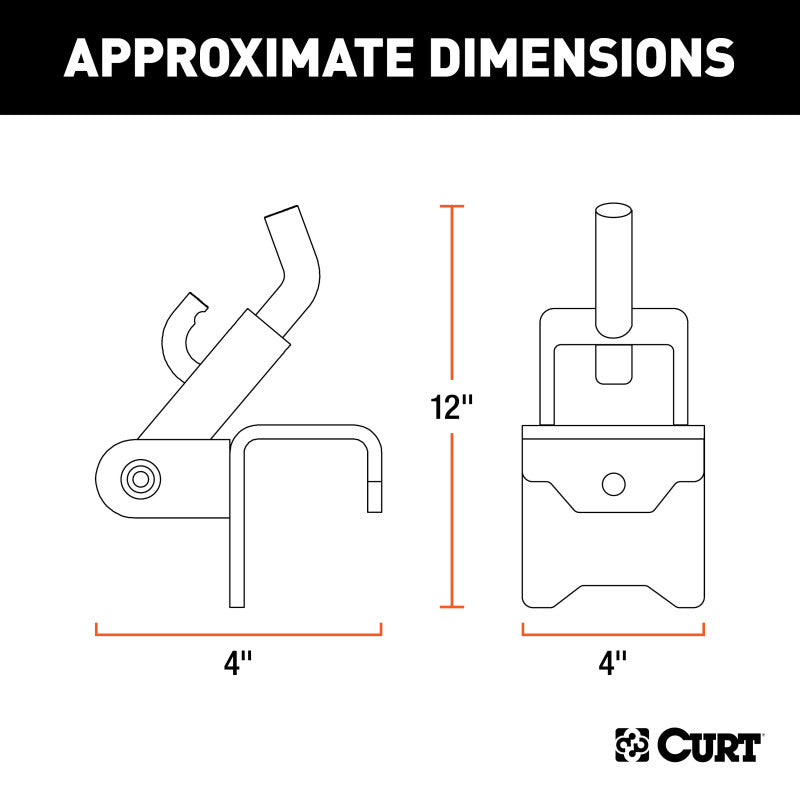 Curt Replacement Weight Distribution Hookup Brackets (2-Pack)