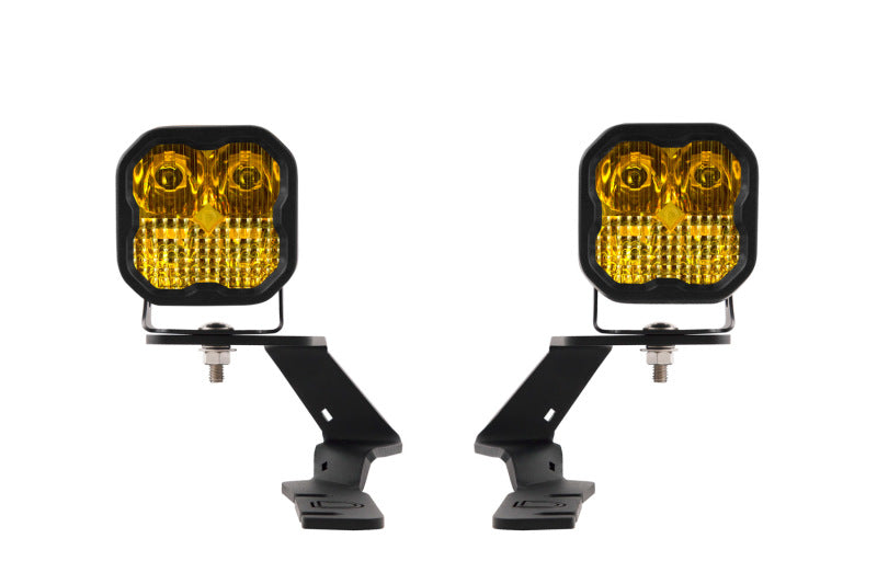 Diode Dynamics 19-21 Ford Ranger Sport SS3 LED Ditch Light Kit - Yellow Combo