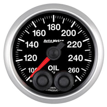 Load image into Gallery viewer, Autometer Elite 52mm 100-260 Deg F Oil Temp Peak &amp; Warn w/ Electronic Control Gauge