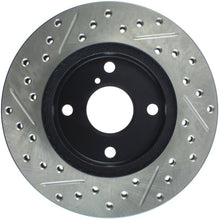 Load image into Gallery viewer, StopTech 89-93 Mazda Miata MX-5 Slotted &amp; Drilled Left Front Rotors