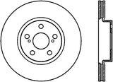 StopTech 09-19 Toyota Corolla Cryo-Stop Front Premium Rotor