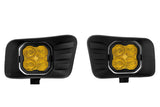Diode Dynamics SS3 Ram Horizontal LED Fog Light Kit Pro - Yellow SAE Fog