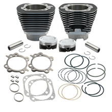 Load image into Gallery viewer, S&amp;S Cycle 99-06 BT 4 1/8in Low Compression Bore Cylinder &amp; Pistons Kit For 124in Hot Set Up Kit