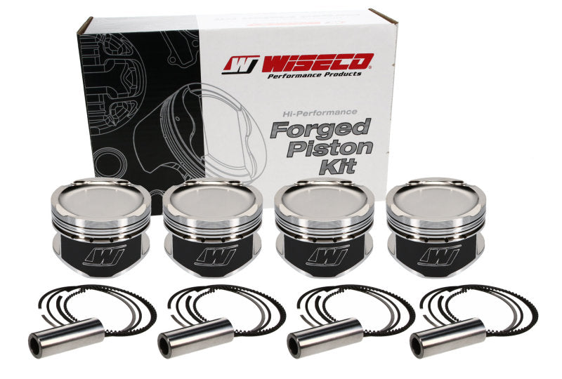 Wiseco Nissan QR25DE Sentra 2.5L 16V 89.50mm Bore +.020 Oversize -19.5 Dome Dish 8.47 CR Piston Set