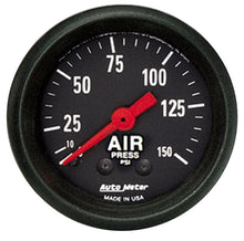 Load image into Gallery viewer, Autometer Z Series 52mm 0-150 PSI Mechanical Air Pressure Gauge