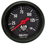 Autometer Z Series 52mm 0-150 PSI Mechanical Air Pressure Gauge