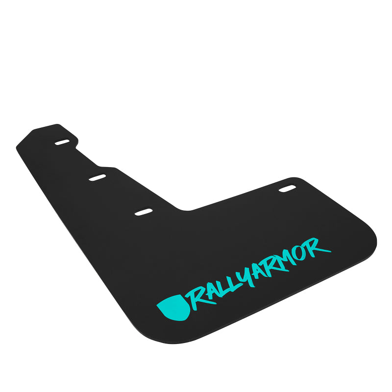 Rally Armor 15-21 Subaru WRX/STI Black UR Mud Flap w/Teal Altered Font Logo