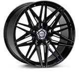 Vossen HF-7 21x12 / 5x120 / ET52 / Deep Face / 72.56 - Gloss Black Wheel