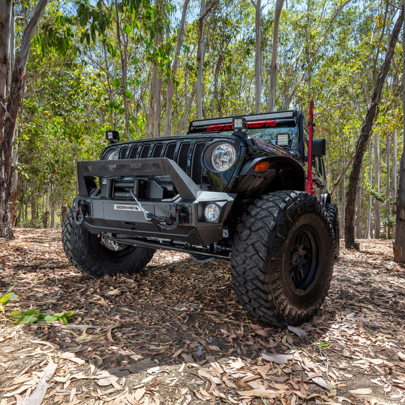 Go Rhino 07-20 Jeep Wrangler JL/JLU/JK/JKU/Gladiator JT Trailline Front Stubby Bumper - GTR Auto