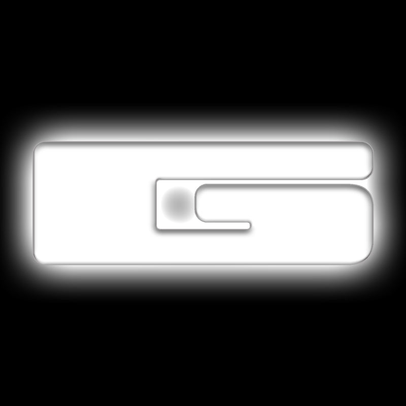 ORACLE Lighting Universal Illuminated LED Letter Badges - Matte Wht Surface Finish - G SEE WARRANTY
