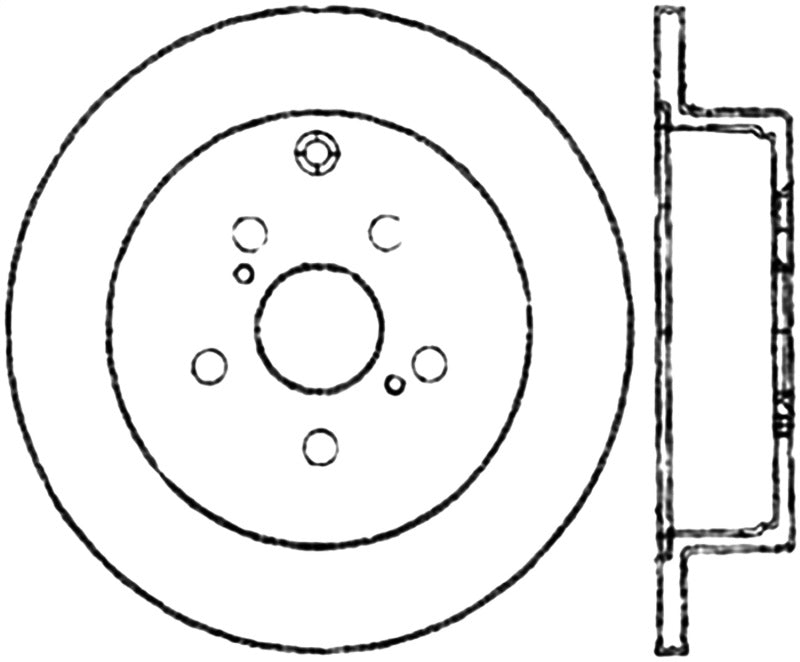 Stoptech 01-05 Toyota Celica GT-S/05-09 Scion tC Rear CRYO-STOP Rotor