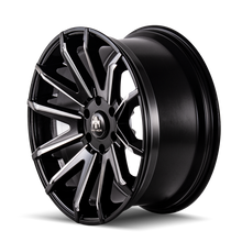 Load image into Gallery viewer, Mayhem 8109 Crossfire 20x9.5 / 5x139.7 BP / 18mm Offset / 108mm Hub Black w/ Milled Spokes Wheel