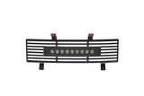 Putco 11-16 Ford SuperDuty - SS Black Bar Design w/ 10in Luminix Light Bar Bumper Grille Inserts