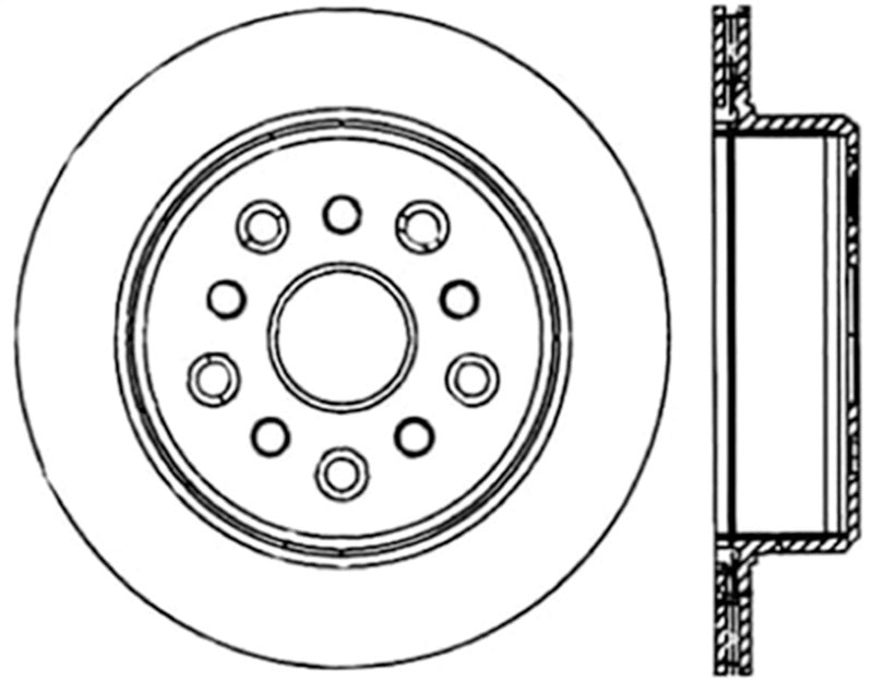 StopTech Power Slot 5/93-98 Supra Turbo Rear Left SportStop CRYO Slotted Rotor